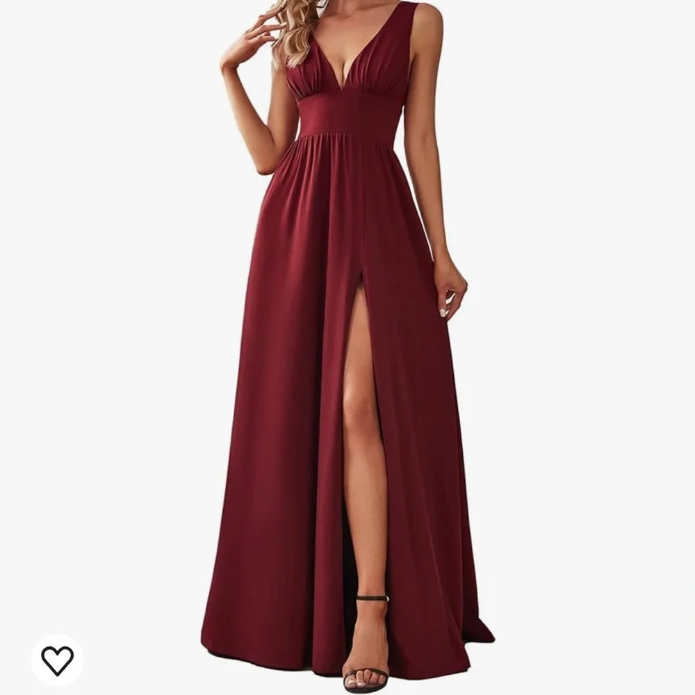 Ever Pretty Deep Red Maxi Dress - Picture 1 of 2